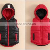 Wholesale mom and bab infant and toddler jackets, two sides wear kids boys vest winter