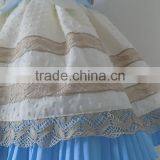 New Design Swiss Dots With Cape Collar Baby Girls Clothes Dress thumbnail-4