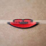 2017Customized Kiss Lip Embroidery Patch, Virious Lip Embroidered Brand Logo Patch thumbnail-2