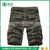 New Style Summer Casual 100% Cotton 6 Pockets Mens Baggy Plaid Cargo Shorts thumbnail-2