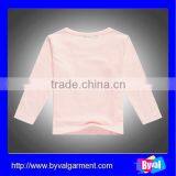 High Quality Cotton Long Sleeve Kids Tshirt Wholesale Baby Clothes Plain t Shirt for Kids thumbnail-2