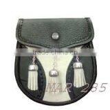 Leather Semi Dress Sporrans With Chain Tassel thumbnail-1