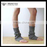 Fashionable Grey Knitted Lace Boot Socks thumbnail-4