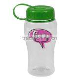 USA Made 18 oz Transparent Sports Bottle With Tethered Lid - BPA/BPS-free, FDA Compliant and Comes With Your Logo thumbnail-5