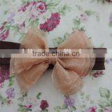 2017Lovely Style Princess Girls Hair Accessories Bowknot Elastic Headband Girls Many Colors Choice thumbnail-6