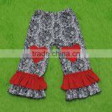 2017 Summer Lovely Baby Girls Pants Little Cute Girls Ruffle Love Pattern Capris thumbnail-1