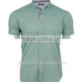 Mens Short Sleeved Chambray Short Sleeve Work Shirt thumbnail-2
