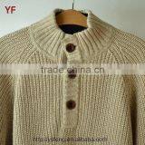 New Design 2015 Mock Neck Men Knitted Sweater thumbnail-2
