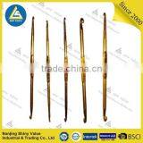 Electroplate Golden Color Assorted Types Double Sided Crochet Hook