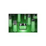 Green Clear Pump Cosmetic Jars And Bottles For Skincare Cream thumbnail-1