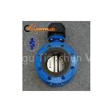SS Hard Sealing Double Flanged Butterfly Valve Pneumatic Actuator , EPDM or NBR Seat