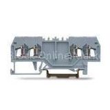 800V 18A Cross Section 24 - 16 AWG 2 * 2 -Conductor Spring Terminal Block