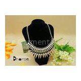 Decorative Gold Chunky Statement Beaded Collar Necklace For Ladies Suit thumbnail-1