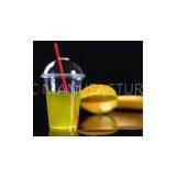 Plastic PET Disposable Juice Cups For Drinking Beverage 15oz 420ml