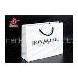 White Custom Printed Retail Paper Shopping Bags No MinimumMatte Lamination