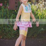 Kids Wholesale Children Boutique Clothing Two Piece Girls Party Fancy Outfit thumbnail-1
