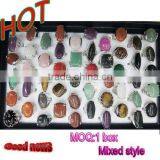 Mixed Packing Men's Jewelry Natural Stone Rings thumbnail-1