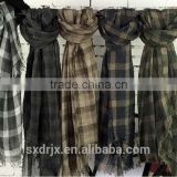 linen man/ woman long yarn dyed soft scraf warp shawl scarves fashion stole