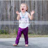 Baby Toddler Girls Little Mermaid Leggings Mermaid Pants Mermaid Capris thumbnail-2