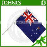 Cheap Polyester Printed Promotional Plastic Holder Australia Small Hand Waving Flag thumbnail-1