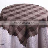 100% Polyester Checkerboard Printed Table Cloth
