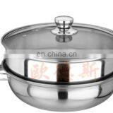 Double Use Good Cook of the Stainess Steel Cookware With Glass thumbnail-1