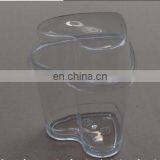 Wholesale Heart Shape Lamy Pudding Cup With Lid Clear Disposable Cups With Lids thumbnail-4