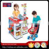 Lovely series 2016 children supermarket play set with scanner for girls & boys