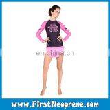 Factory Outlet Whole Sale Colorant Match Long Sleeve Rash Guard thumbnail-4