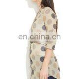 Wholesale 2015 Ladies Ladies' Tunic Short Sleeve Tunic Polka Dot Chiffon Tunic thumbnail-2
