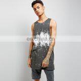 Cheap Custom Digital Printing Summer Casual Mens Long t Shirt thumbnail-2