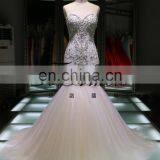 1A406 Shiny Mermaid A-line Hem Luxury Heavy Beading Mermaid Wedding Dresses