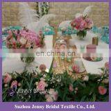 NP018C Turquoise 3d Organza Ruffles Kids Placemats for Dining Table thumbnail-2