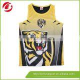 Gym Singlets Any Logo Team Running Singlets , Sublimated Running Singlets Oem Service thumbnail-2