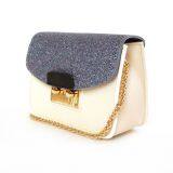 Lady Fashion Designer Glitter Leather Crossbody Handbag With Lock thumbnail-1