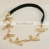 Western fashion new design gold leaf hair band