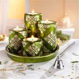 European-style Retro Creative Set With Four-ceramic Candlestick Christmas Decoration Household Crafts Decoration Items thumbnail-2