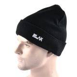 Embroidery Logo Acrylic Knitted Beanie Cap Hat for Man thumbnail-4