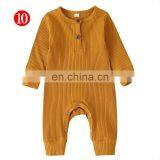 Newborn Infant Cotton Long Sleeve Romper Boy Girls Knitting Jumpsuit Clothes Solid Color Winter Cute Lovely 0-18M thumbnail-4