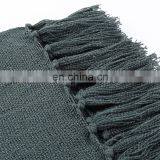 Solid Blanket Cross Woven Couch Throw Christmas Knitted Blankets Made In China thumbnail-3