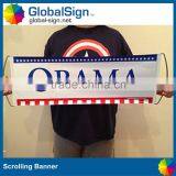 Retractable Hand Mini Banner