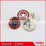 Fashion Round Star Enamel Metal Badge Brooch Pin for Men thumbnail-3