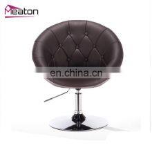 New Leather Adjustable Hydraulic Fashion Design Round Chaise Lounge Egg Chair thumbnail-2