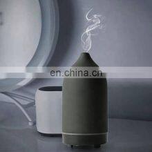 Stone Diffuser, Ceramic Ultrasonic Essential Oil Diffuser For Aromatherapy Black,160ml Capacity