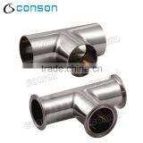 Food Grade Stainless Steel Tee Fitting