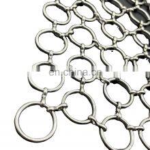 Hot Selling Stainless Steel 304 Ring Mesh Metal Curtain For Screens & Room Dividers