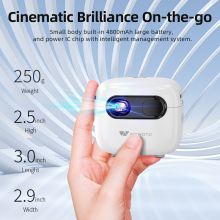 WOWOTO Mini Projector, Small and Portable, Enjoy Private Cinema Anytime, Anywhere