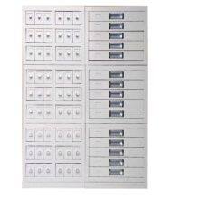 Paraffin Tissue Block Cabinet With Buffer Drawer Slides – Adjustable Dividers, Electrostatic Coated, Light Gray for Research Institute Laboratories