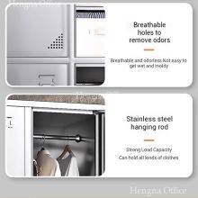 Wholesale Long Lifespan Modern Stainless Steel Lockers With Stainless Hanging Rod for Hotels & Resorts | Secure Personal Storage thumbnail-4