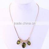 2016 Fashion Long Chain Crystal Pendant Necklace Simple Design Women Jewelry thumbnail-3